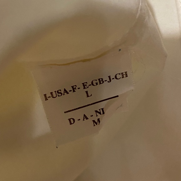 Brunello Cucinelli Off White 96% Silk Button Down Large - Picture 5 of 9